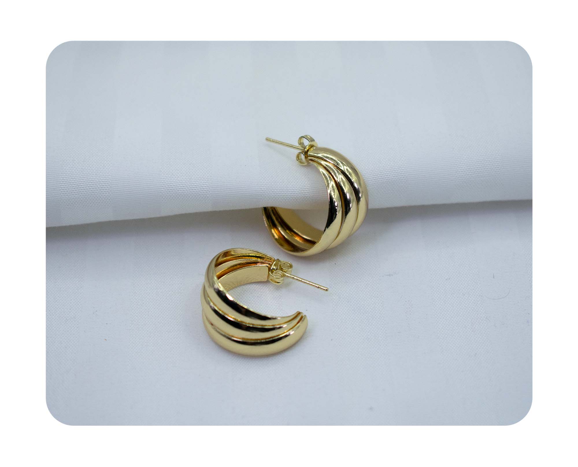 Aros bañados en Oro