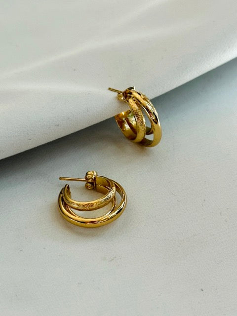 Aros bañados en Oro