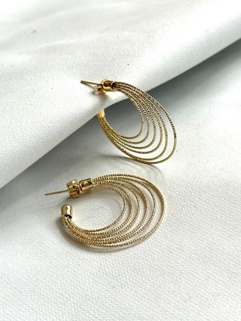 Aros bañados en Oro