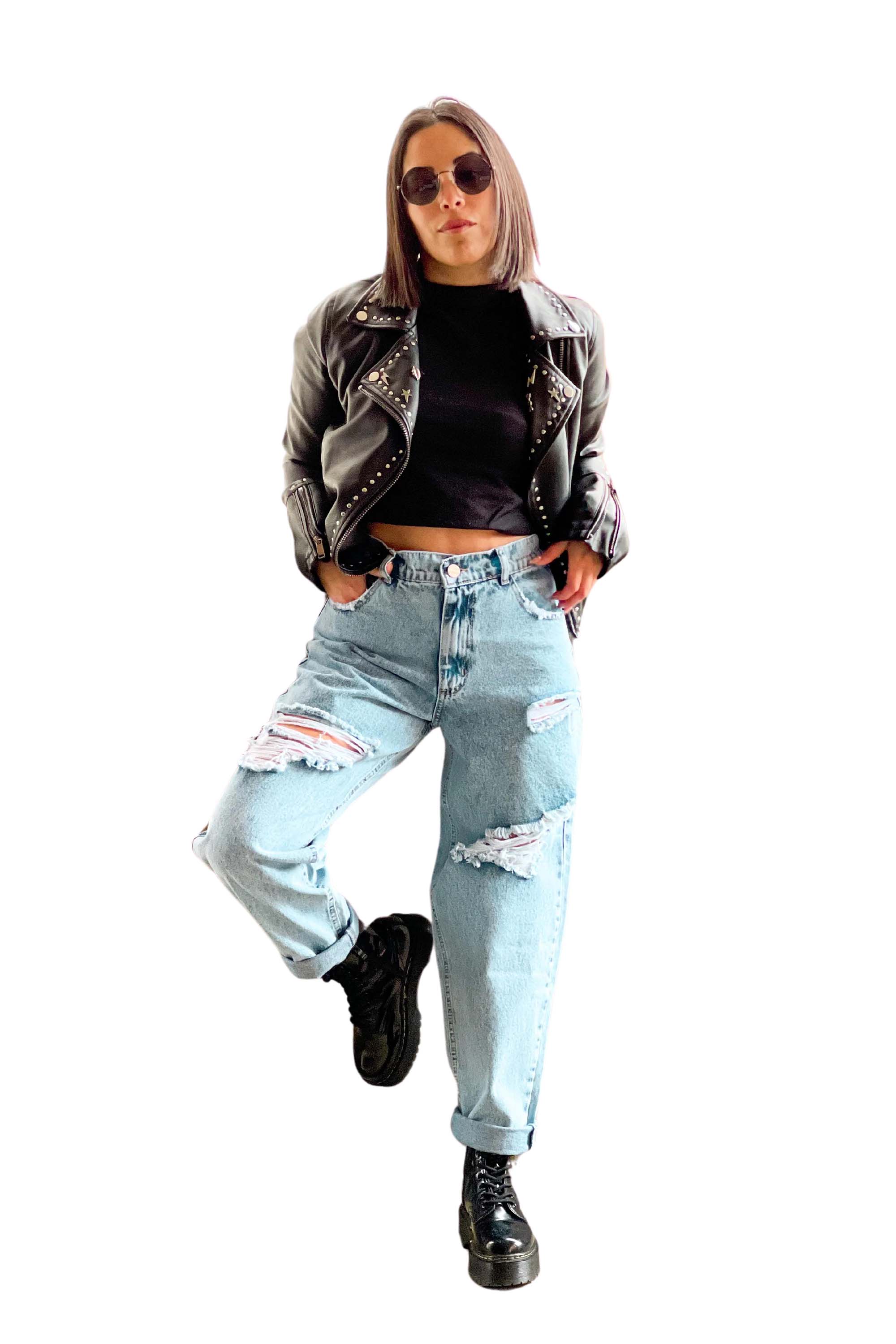 Moms Jeans Celeste