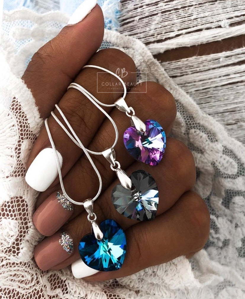 Cadena Plata con Cristal Swarovski