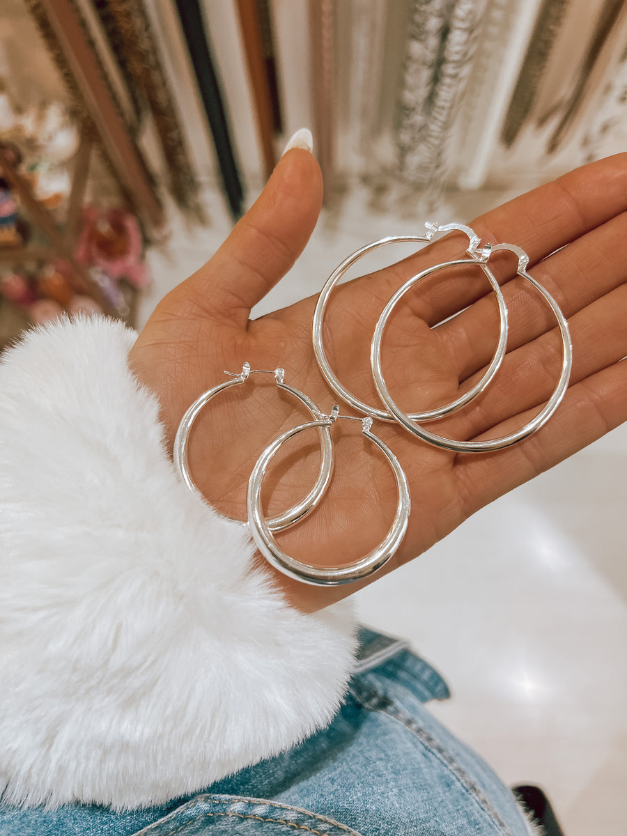 Argollas bañadas en Plata