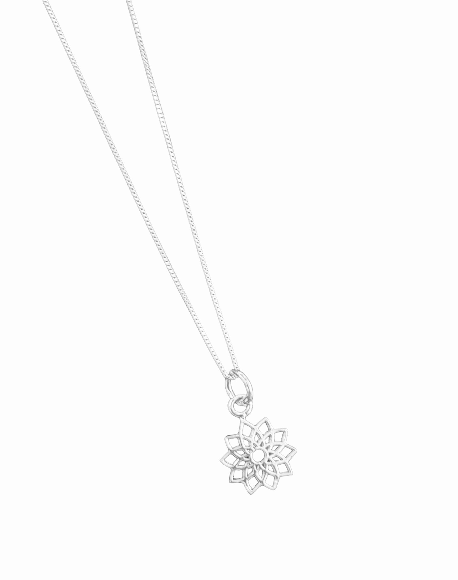 Collar Plata 925 Mandala puntas