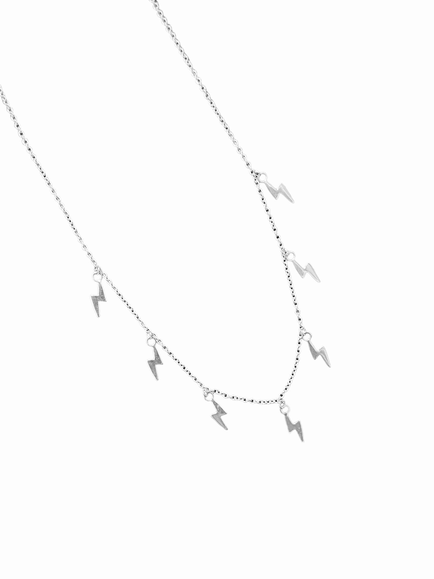 Collar Plata 925 Dijes rayos