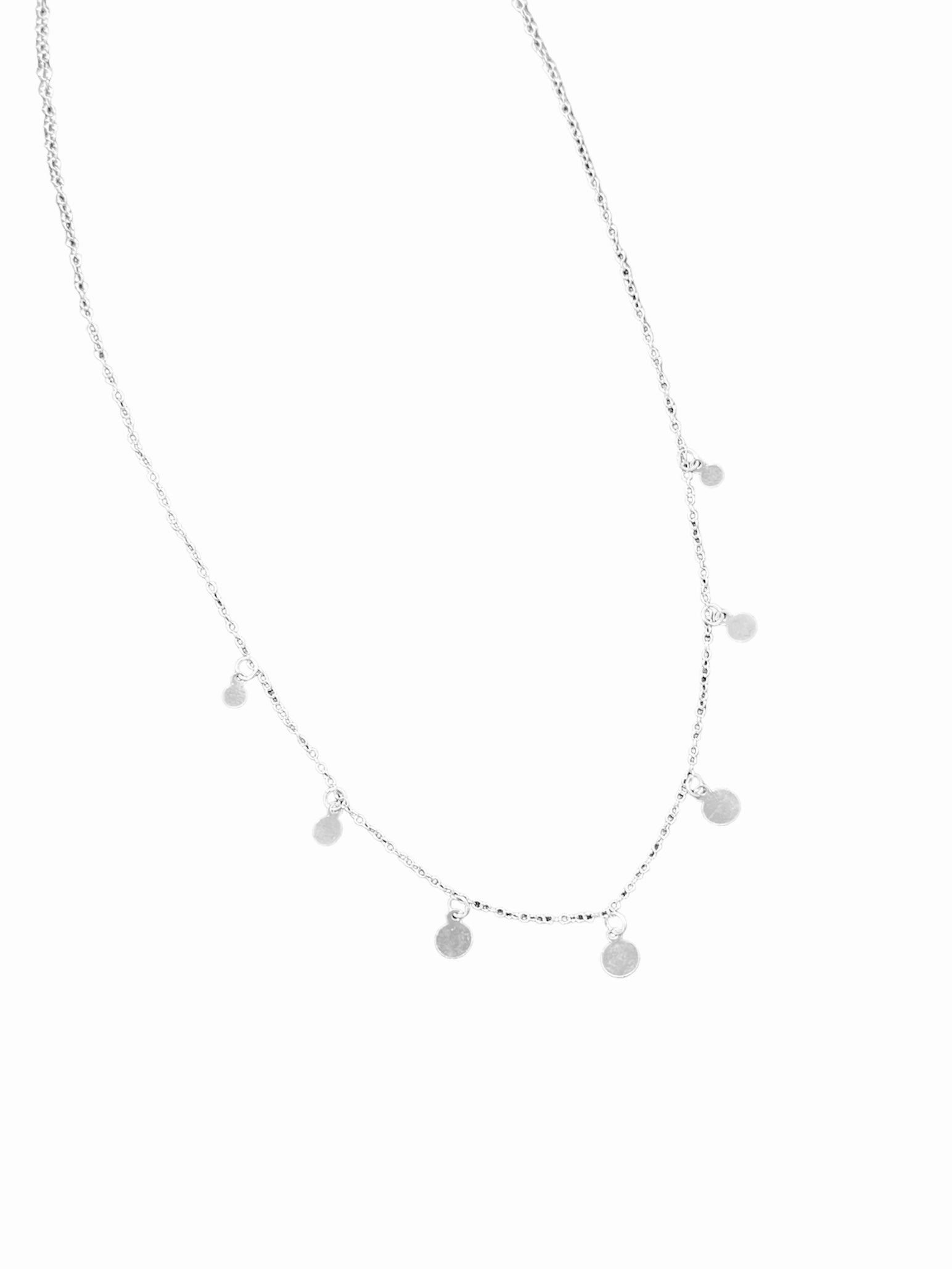 Collar Plata 925 Dijes circulares