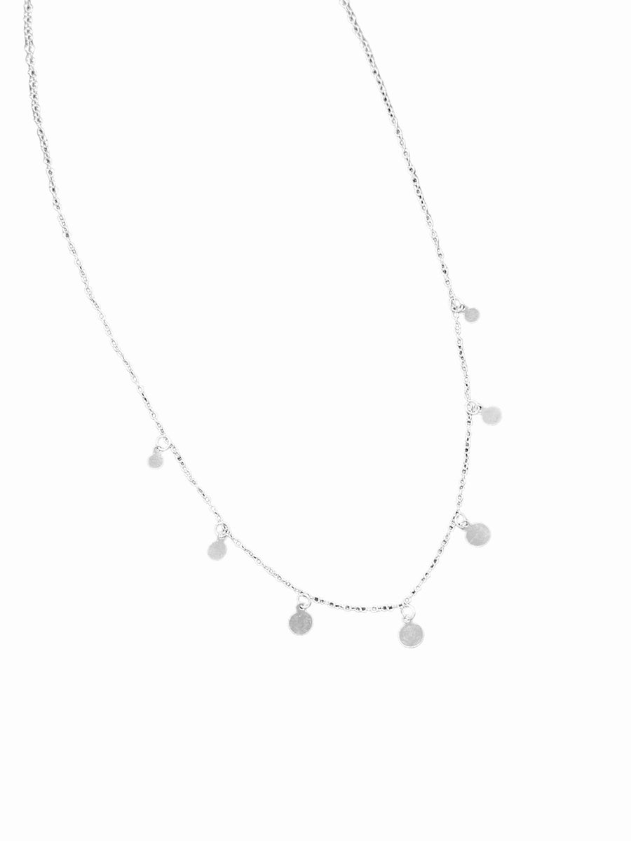 Collar Plata 925 Dijes circulares