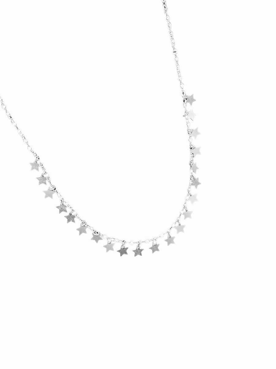 Collar Plata 925 Dijes estrellas
