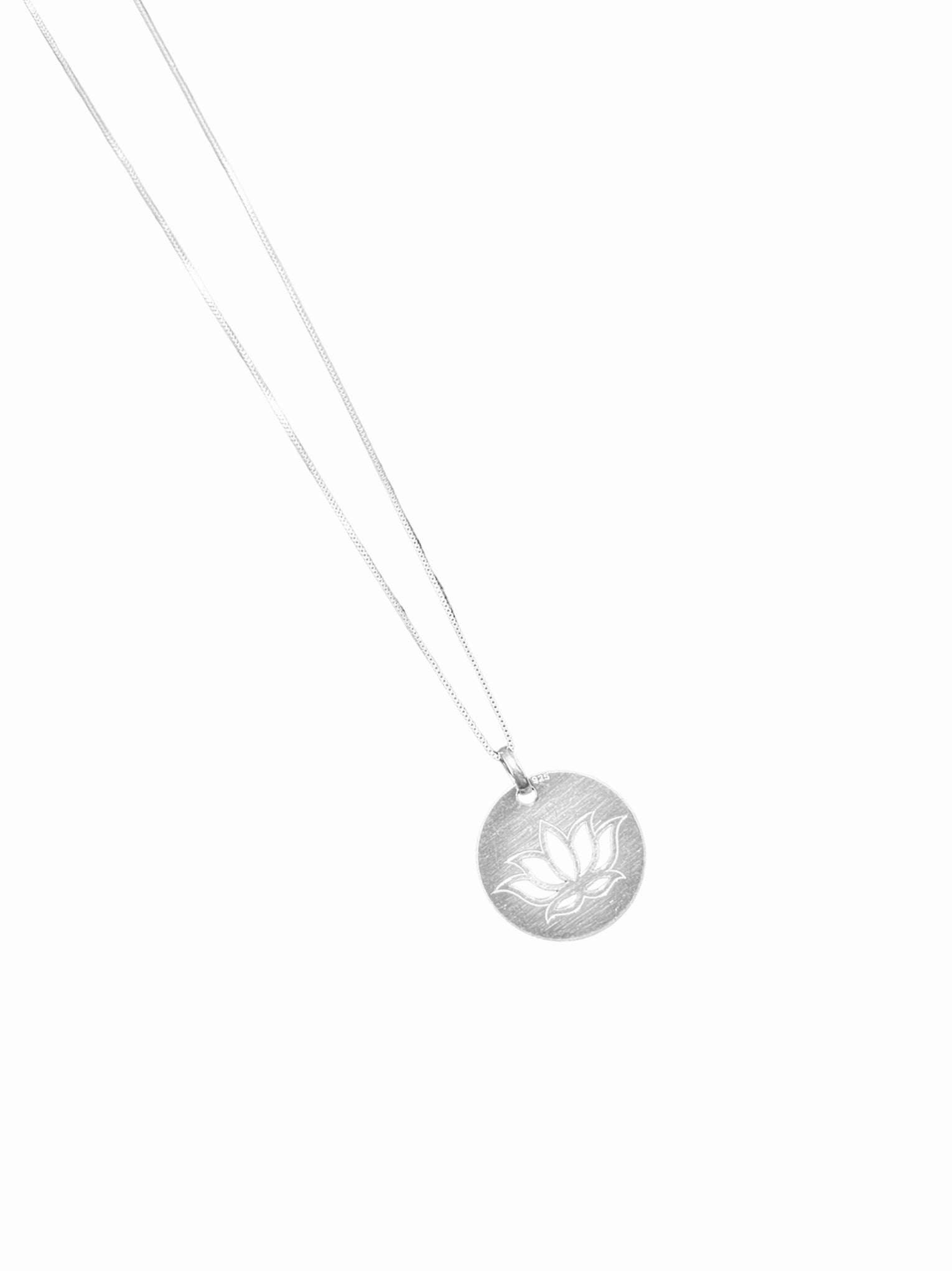Collar Plata 925 Flor de loto